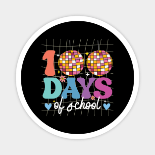 Kids Disco Ball 100 Days Of School Funny 100th Day Magnet